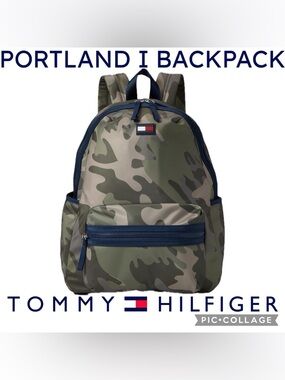 Tommy Hilfiger Portland I Camo & Navy Backpack